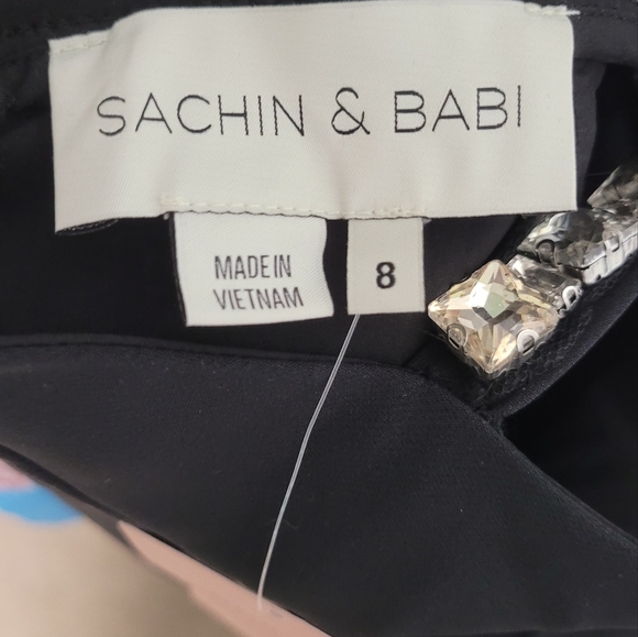 BHLDN Sachin & Babi Philippa Black Dress size 8 - Picture 3 of 3